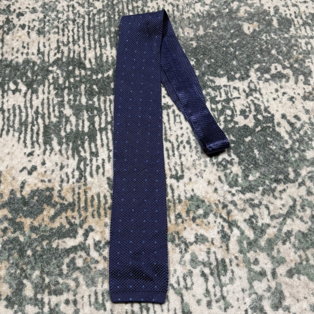 Robert Talbott Redford Silk Knit Sock Tie Made In Italy